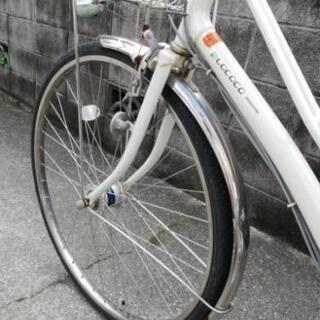 ロココ　白　自転車　中古　27インチ