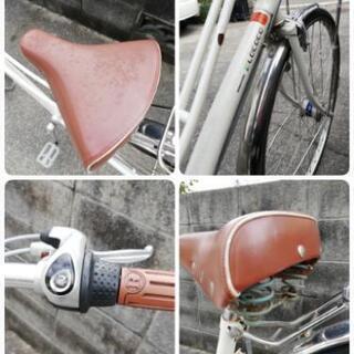 ロココ　白　自転車　中古　27インチ