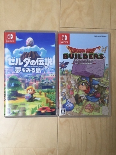 Switchソフト　ゼルダの伝説 夢を見る島　\u0026　ドラクエビルダーズ1