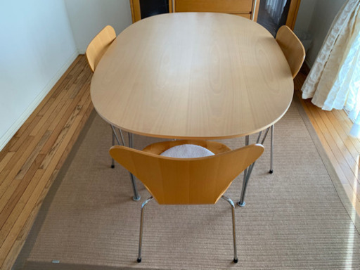 フリッツハンセンの楕円テーブル