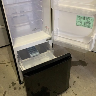 三菱 2ドア冷蔵庫 黒 146L大容量