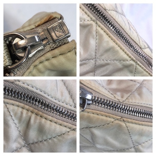 PRADA シャンパンゴールド 珍しいキルトバッグ