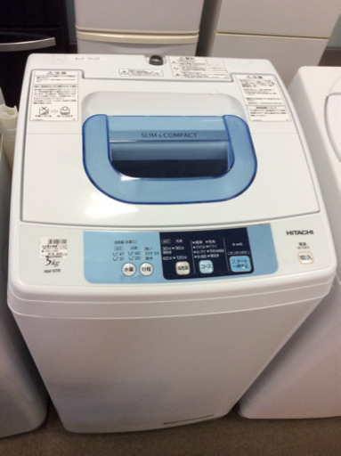 全自動洗濯機 HITACHI NW-5TR 5.0kg 2015年製