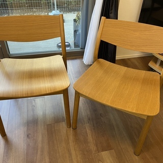 無印良品 REAL FURNITURE 椅子 2脚 MUJI ラウンジチェア 無印良品 タモ材 椅子2脚 チェア 【公式通販】