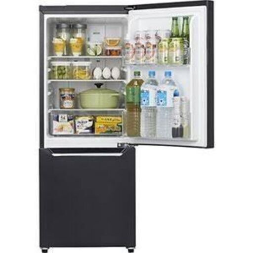 【2019年製】Hisense 2ドア 冷凍冷蔵庫 150L ブラック HR-D15CB