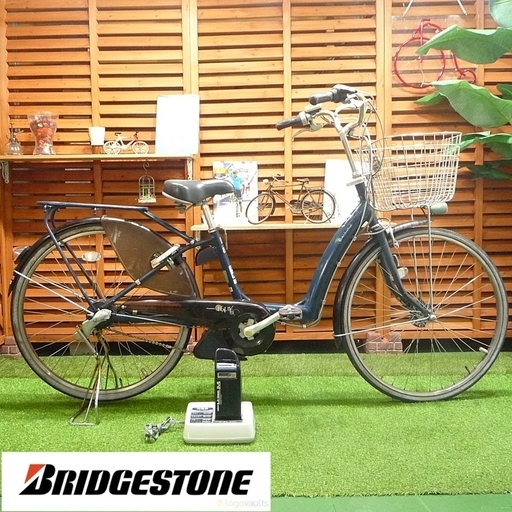 電動自転車 26インチ 新基準 ３人乗り ブリヂストン アシスタ ボーテ 中古 充電器付 BRIDGESTONE BEAUTE ASSISTA