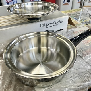 タッパーウェア19cm ステンレス鋼 片手鍋 タッパーウェア レインボークッカー 片手鍋 19cm ステンレス