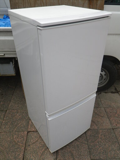 ■配達可■シャープ 2ドア ノンフロン冷凍冷蔵庫 SJ-14Y-W 137L ホワイト 2014年製
