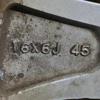 【as19】 9分山16インチ 日産純正アルミホイール 16ｘ6J＋45 5H-114.3 195/65R16 ナンカン スタッドレス 4本セット 中古 手渡し可