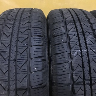 【as19】 9分山16インチ 日産純正アルミホイール 16ｘ6J＋45 5H-114.3 195/65R16 ナンカン スタッドレス 4本セット 中古 手渡し可