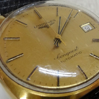 稼働確認★Longines conquest ロンジン コンクエスト 腕時計 ゴールド 174 3針+日付 自動巻き オートマチック メンズウォッチ　札幌 豊平区 アウトレットモノハウス平岸店 稼働確認☆Longines conquest ロンジン コンクエスト 腕時計 ゴールド