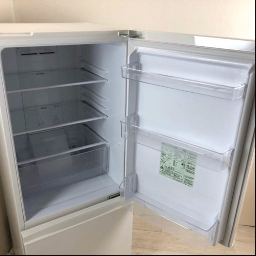 都内送料無料！美品 AQUA 184L 2ドア冷凍冷蔵庫 18Ew ホワイト系 2016年製 つけかえどっちもドア