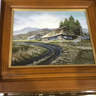 值下！油彩画＊大友修一 作 旧家藏出 旅愁 值下！油彩画＊大友修一 作 旧家藏出 旅愁