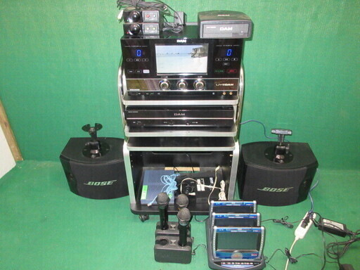 ☆中古品 カラオケ機器 LIVEDAM DAM-XG5000 フルHD対応モデル 2010年発売モデル BOSE301,DAM-AD5000等付属 カラオケセット販売中です！☆
