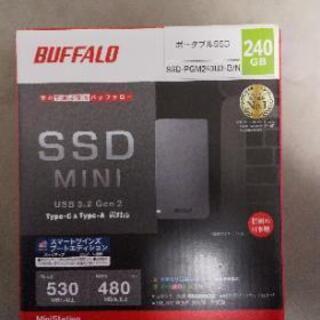 値下げ BUFFALO USB3.2Gen2 外付SSD 240GB