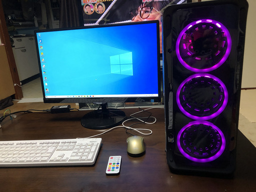 現在取引の商談中につき受付をストップいたします。値下げ致しました。ゲーミングPC Core i7 2600 3.40GHz 新品ケースRGBファン  23インチ液晶モニター付属