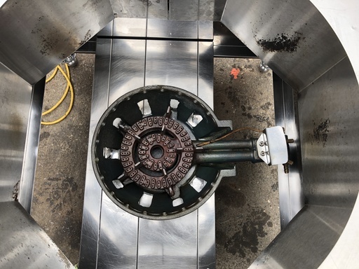 業務用厨房機器】 寸胴窯台 枠 バーナー付き 大型 受け 現状 【委OK02】