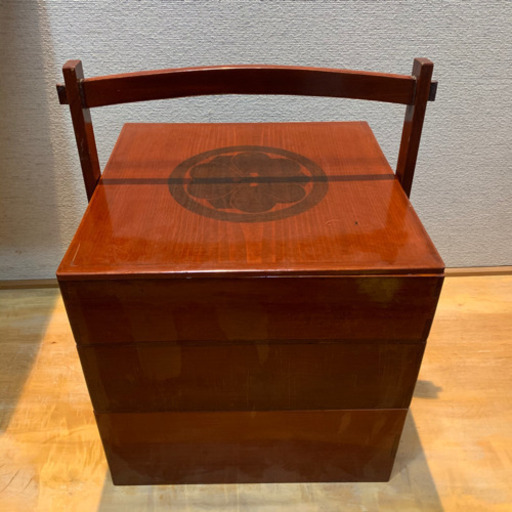 重箱　三段　ぬり　アンティーク