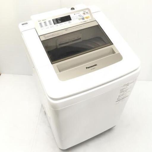 中古 9.0kg 全自動洗濯機 パナソニック NA-FA90H2 2015年製 即効泡洗浄 エコナビ 大容量 6ヶ月保証付き