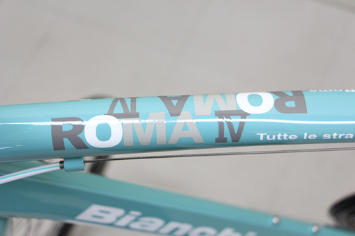 BIANCHI ビアンキ ROMAⅣ ローマ4 チェレステ サイズ50ｃｍ？ 装着タイヤサイズ28-622（700×28Ｃ）クロスバイク ( P871atwxYGG)