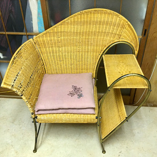 【組立】リゾート風 テーブル付き 椅子 チェア ソファ