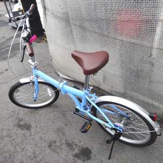 札幌市内限定◆折りたたみ自転車◆Blue Point　シマノ6段...