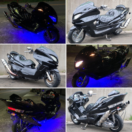 【YAMAHA マジェスティ】Wカチアゲ仕様！！スピーカー新品！！フルメッキ！！