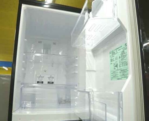 〇 札幌 146L 2013年製 2ドア冷蔵庫 ミツビシ MR-P15X 黒 ブラック