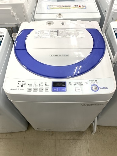J253　SHARP　シャープ　洗濯機7Kg　ES-T706-A　2014年製　※ホース各種、説明書付属、動作保証あり