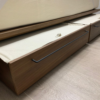 【値下げしました】無印良品 ベッドフレーム下収納・大と専用ふたのセット（2セットあり）