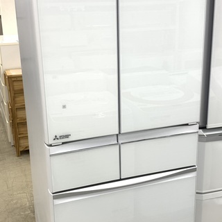 冷蔵庫 MR-MX50D-W MR-MX50D-W 冷蔵庫 置けるスマート大容量 MXシリーズ クリスタル