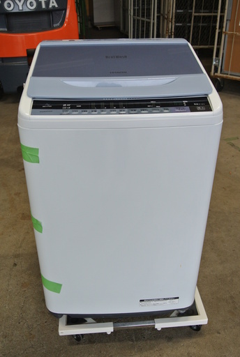 【031008】全自動電気洗濯機　日立　BW-V70A形　2016年製　7kg　58L【引取限定】