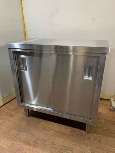 業務用　ステンレス製　作業台　収納棚　W800xD400xH800mm