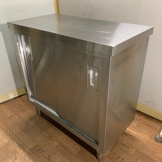 業務用 ステンレス製 作業台 収納棚 W800xD400xH800mm