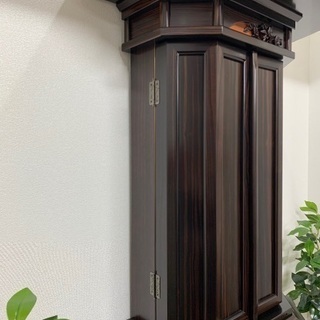 創価学会 仏壇　3尺本黒檀収納式桜樹