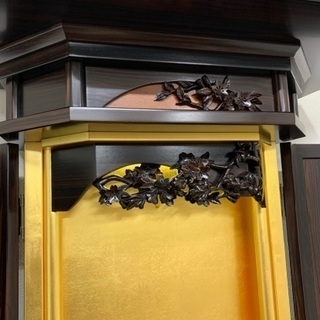 創価学会 仏壇　3尺本黒檀収納式桜樹