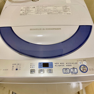 洗濯機 SHARP ESGE55R