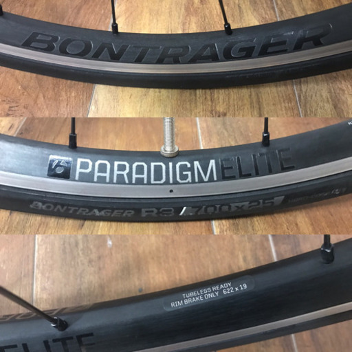 BONTRAGER ボントレガー PARADIGM ELITE TLR ホイール前後セット