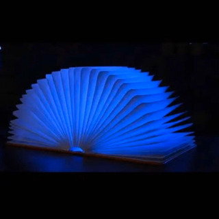 折畳式 ブックライト 磁気対応 木製ブックランプ ナイトライト ...