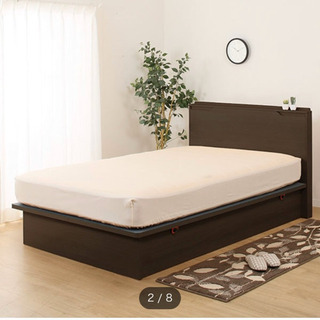 収納抜群のダブルベッド(ニトリ)