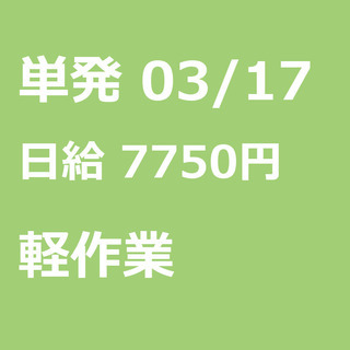 【急募】 03月17日/単発/日払い/下都賀郡:【安定の日勤・土...