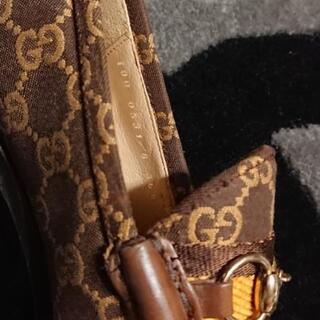 レアGUCCI☆GGキャンバス生地シェリーラインローファー☆Brown