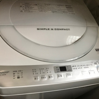 SHARP 洗濯機　2017年式　綺麗に使ってました！シンプルな洗濯機です！ SHARP 洗濯機 2017年式 綺麗に使ってました！シンプルな洗濯機です