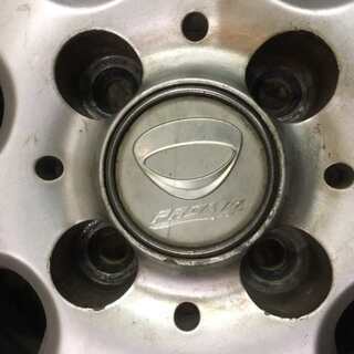 【DUNLOP ENASAVE EC203 155/80R13】夏タイヤ 4本【PRD VZ 社外 13インチ 4.5J4HPCD100+35】ヴィッツ パッソ等 (VTN128) クレジットカード QR決済可能