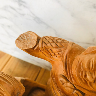 木彫り 七福神 船 置物