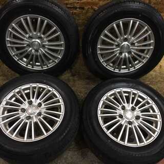 【AUTOBACS Maxrun EVERROAD 195/65R15】夏タイヤ 4本【LEBEN 社外 15インチ 6J5HPCD114.3+52】ノア等 (VTK103) クレジットカード QR決済可能