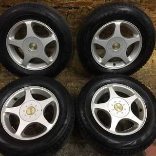 【BS BLIZZAK VRX2 195/65R14】スタッドレス 4本【CMK 社外ホイール マルチ 14インチ 6J5HPCD100/114.3+38】バリ溝　(VTE90) クレジットカード QR決済可能 BS BLIZZAK VRX2 195/65R14】スタッドレス 4本【CMK 社外ホイール