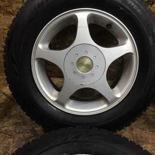【BS BLIZZAK VRX2 195/65R14】スタッドレス 4本【CMK 社外ホイール マルチ 14インチ 6J5HPCD100/114.3+38】バリ溝　(VTE90) クレジットカード QR決済可能 BS BLIZZAK VRX2 195/65R14】スタッドレス 4本【CMK 社外ホイール