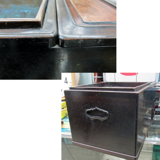 火鉢 関東火鉢 五徳付 長火鉢 古民具囲炉裏 木製 ペイペイ対応 札幌市西区