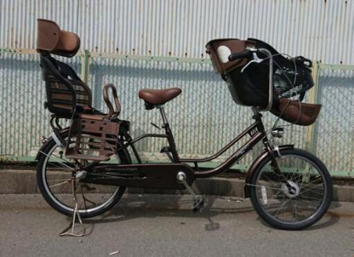 売約!!前後チャイルドシート付き自転車③